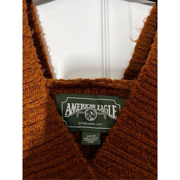 American Eagle cropped oversized hooded sweater small - Picture 4 of 4